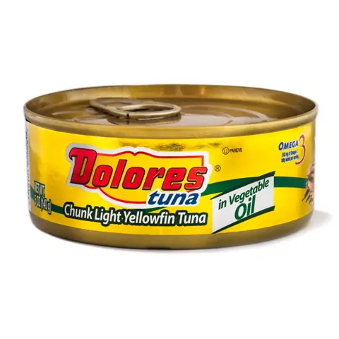 Cá Ngừ Vây Vàng Ngâm Dầu Đóng Hộp Dolores - Weee! Cá Ngừ Vây Vàng Ngâm Dầu Đóng Hộp Dolores - Weee!