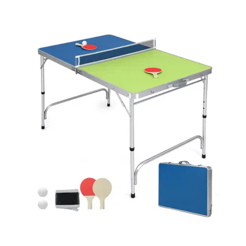 Compact Ping Pong Game Mini Tabletop Tennis Set - Portable Ping ...