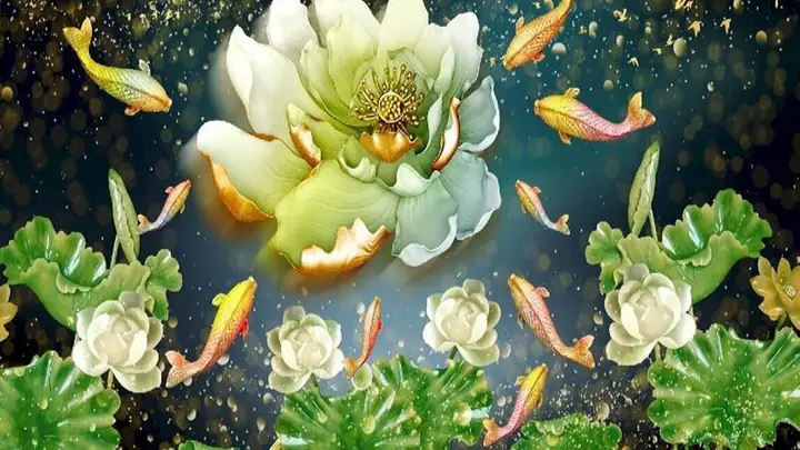 Hình Nền Cá Chép Hoa Sen Full Hd 4k Cho Máy Tính