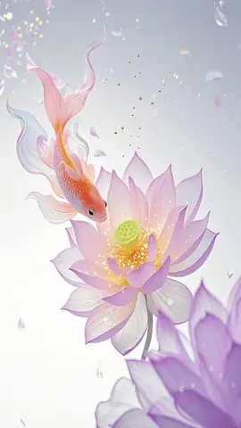 Ảnh Nền Cá Chép Hoa Sen Cho Điện Thoại