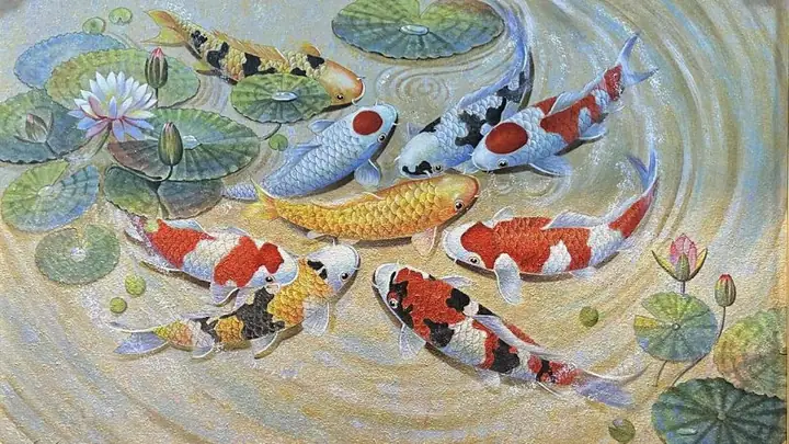 Hình Nền Cá Chép Hoa Sen Full Hd 4k Cho Máy Tính