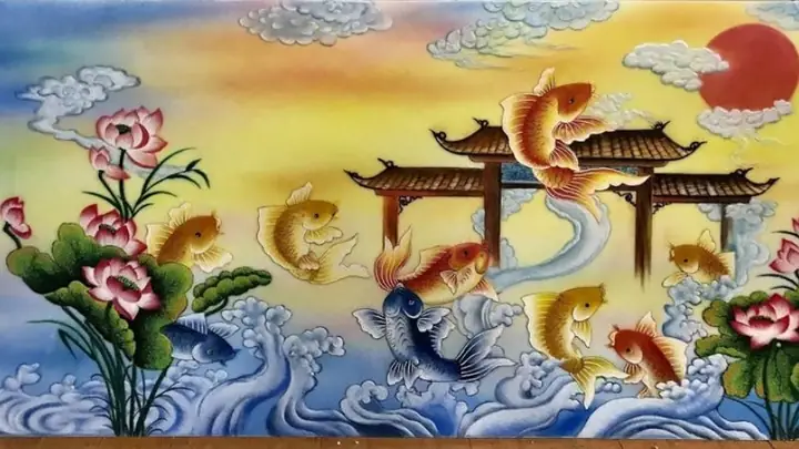 Hình Nền Cá Chép Hoa Sen Full Hd 4k Cho Máy Tính