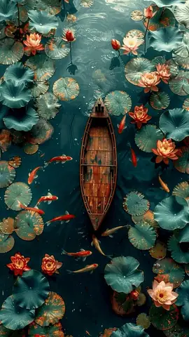 Ảnh Nền Cá Chép Hoa Sen Cho Điện Thoại