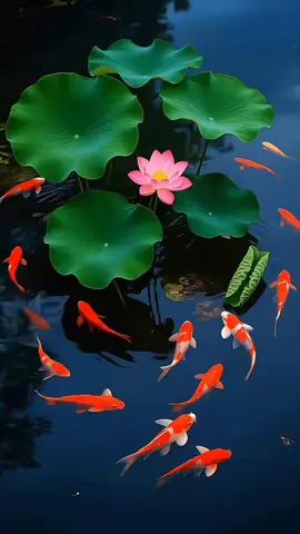 Ảnh Nền Cá Chép Hoa Sen Cho Điện Thoại