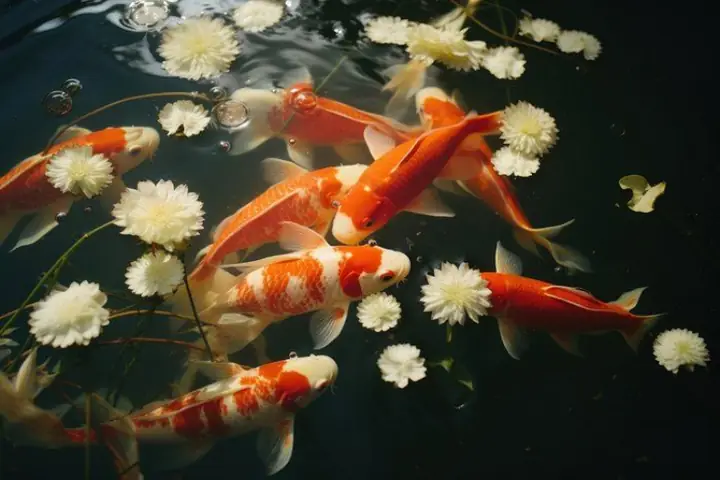 Hình Nền Cá Koi 3d Sống Động