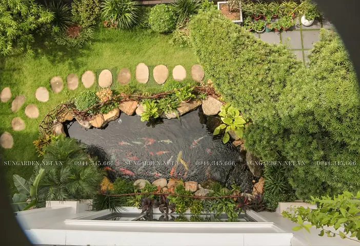 Lên Ý Tưởng Thiết Kế Hồ Cá Xi Măng Và Vật Liệu