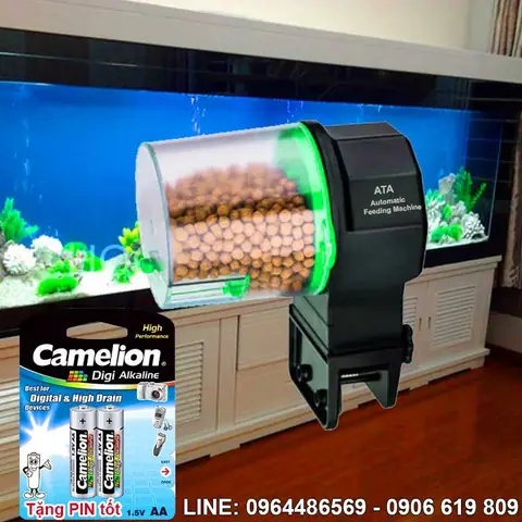 Thiết Bị Cho Cá Cảnh Ăn Mini Tự Động Hẹn Giờ Ata Fm-02 Tphcm Giá Rẻ
