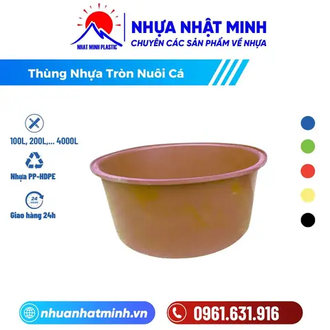 Bảng Giá Thùng Nhựa Nuôi Cá Tại Hà Nội