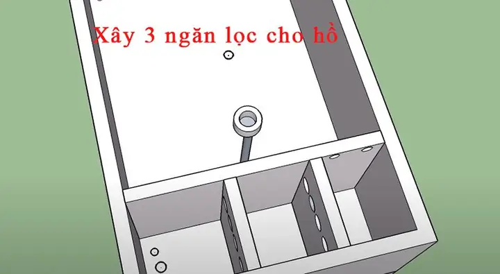 Bước 3: Xây Ngăn Lọc Bước 3: Xây Ngăn Lọc